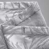 72" Off White And Silver Embroidered Floral Shower Curtain - Homeroots - Flyclothing LLC