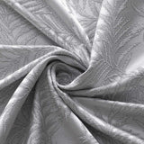 72" Off White And Silver Embroidered Floral Shower Curtain - Homeroots - Flyclothing LLC
