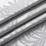 72" Off White And Silver Embroidered Floral Shower Curtain - Homeroots - Flyclothing LLC