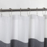 72" White And Black Striped Shower Curtain - Homeroots - Flyclothing LLC