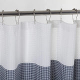 72" White And Blue Striped Shower Curtain - Homeroots - Flyclothing LLC