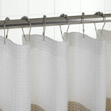 72" White And Taupe Striped Shower Curtain - Homeroots - Flyclothing LLC