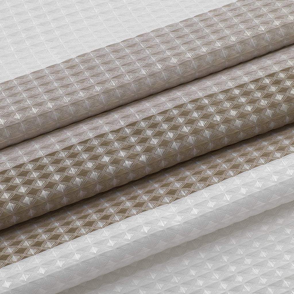72" White And Taupe Striped Shower Curtain - Homeroots - Flyclothing LLC