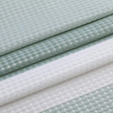 72" White And Green Striped Shower Curtain - Homeroots - Flyclothing LLC
