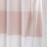 72" White And Pink Striped Shower Curtain - Homeroots - Flyclothing LLC