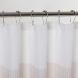 72" White And Pink Striped Shower Curtain - Homeroots - Flyclothing LLC
