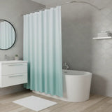 72" White And Sea Green Ombre Shower Curtain - Homeroots - Flyclothing LLC