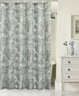 72" Gray And White Bird Shower Curtain - Homeroots - Flyclothing LLC