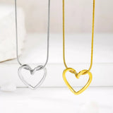 Stainless Steel Heart Necklace - Trendsi - Flyclothing LLC