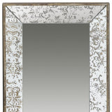 24" Silver Glass Framed Accent Mirror - Homeroots - Flyclothing LLC