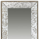 24" Silver Glass Framed Accent Mirror - Homeroots - Flyclothing LLC