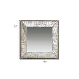 15" Square Vintage Style Wall Mounted Accent Mirror - Homeroots - Flyclothing LLC