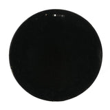 24" Dark Brown Distressed Wood Round Framed Accent Mirror - Homeroots