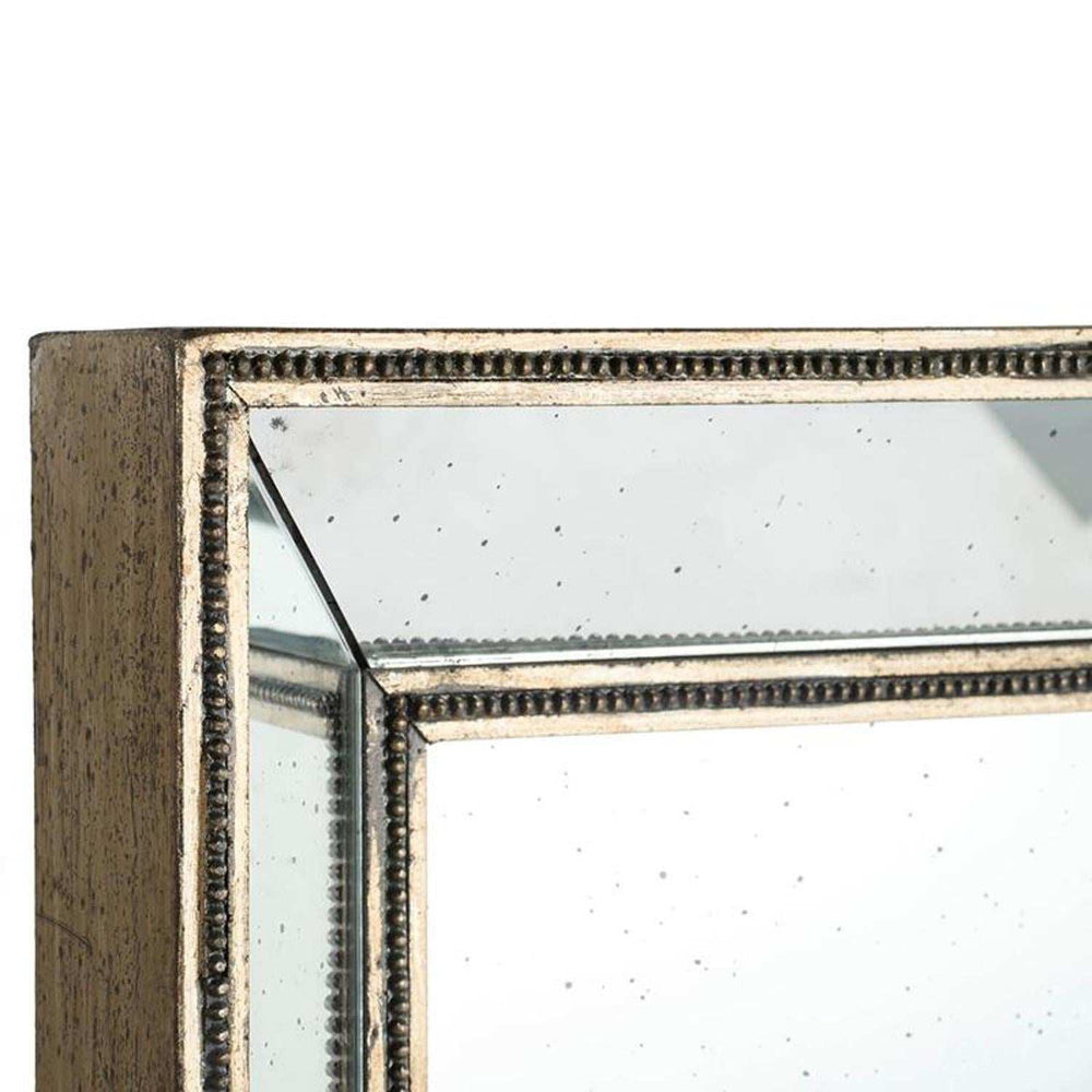 Silver Rectangle Accent Mirror - Homeroots - Flyclothing LLC