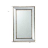 Silver Rectangle Accent Mirror - Homeroots - Flyclothing LLC