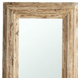 39" Natural Distressed Wood Framed Accent Mirror