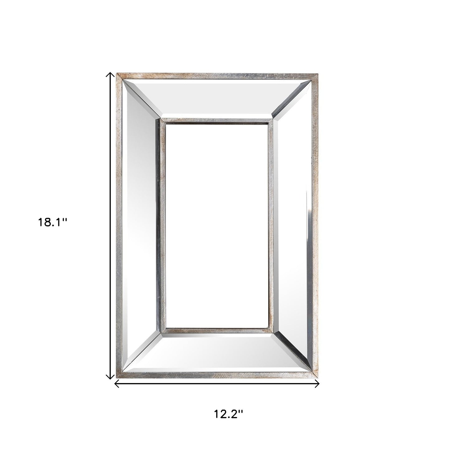 18" Silver Framed Accent Mirror - Homeroots - Flyclothing LLC