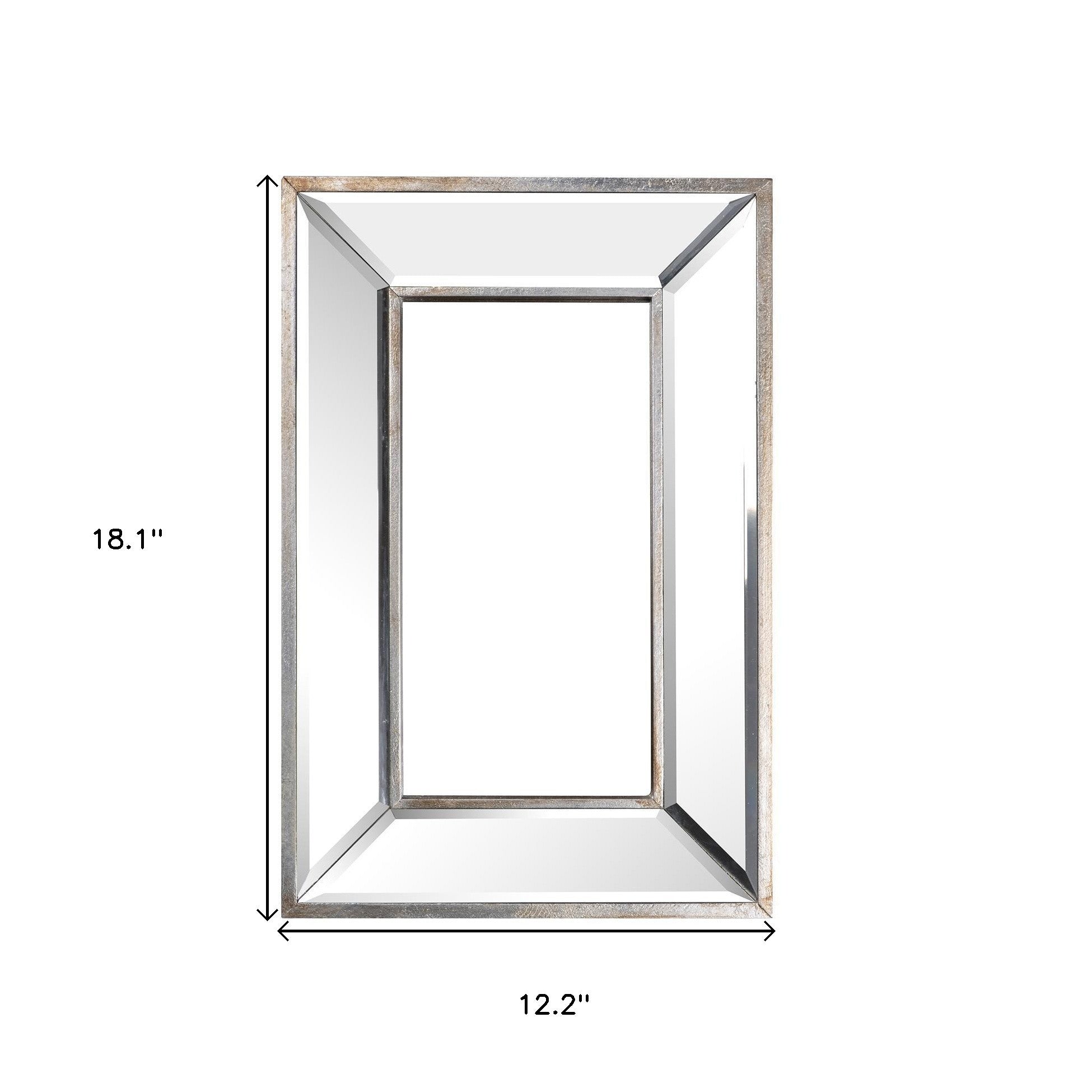 18" Silver Framed Accent Mirror - Homeroots - Flyclothing LLC
