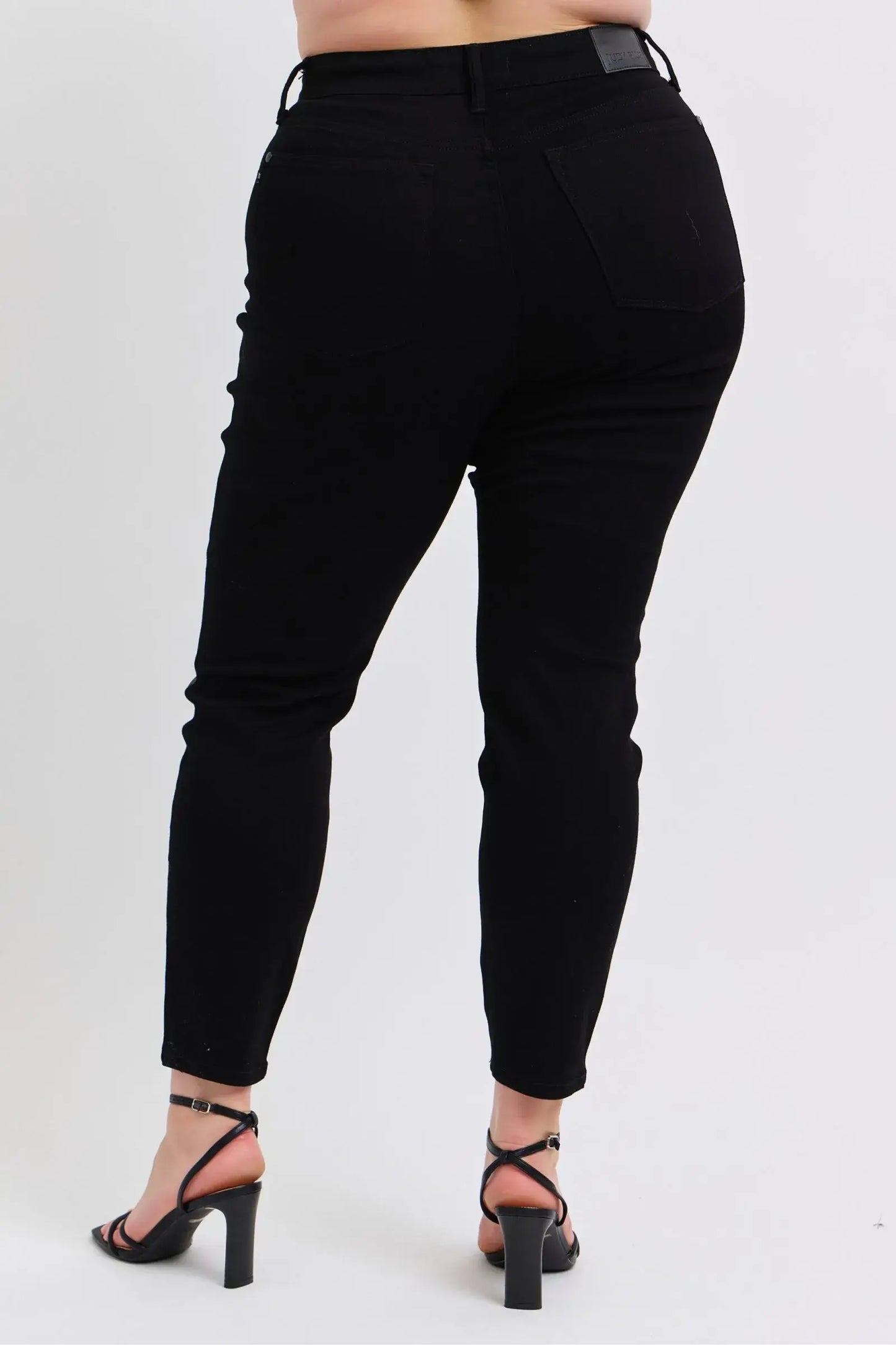 Judy Blue Plus Size HW Faux Leather Skinny Pants - Trendsi - Flyclothing LLC