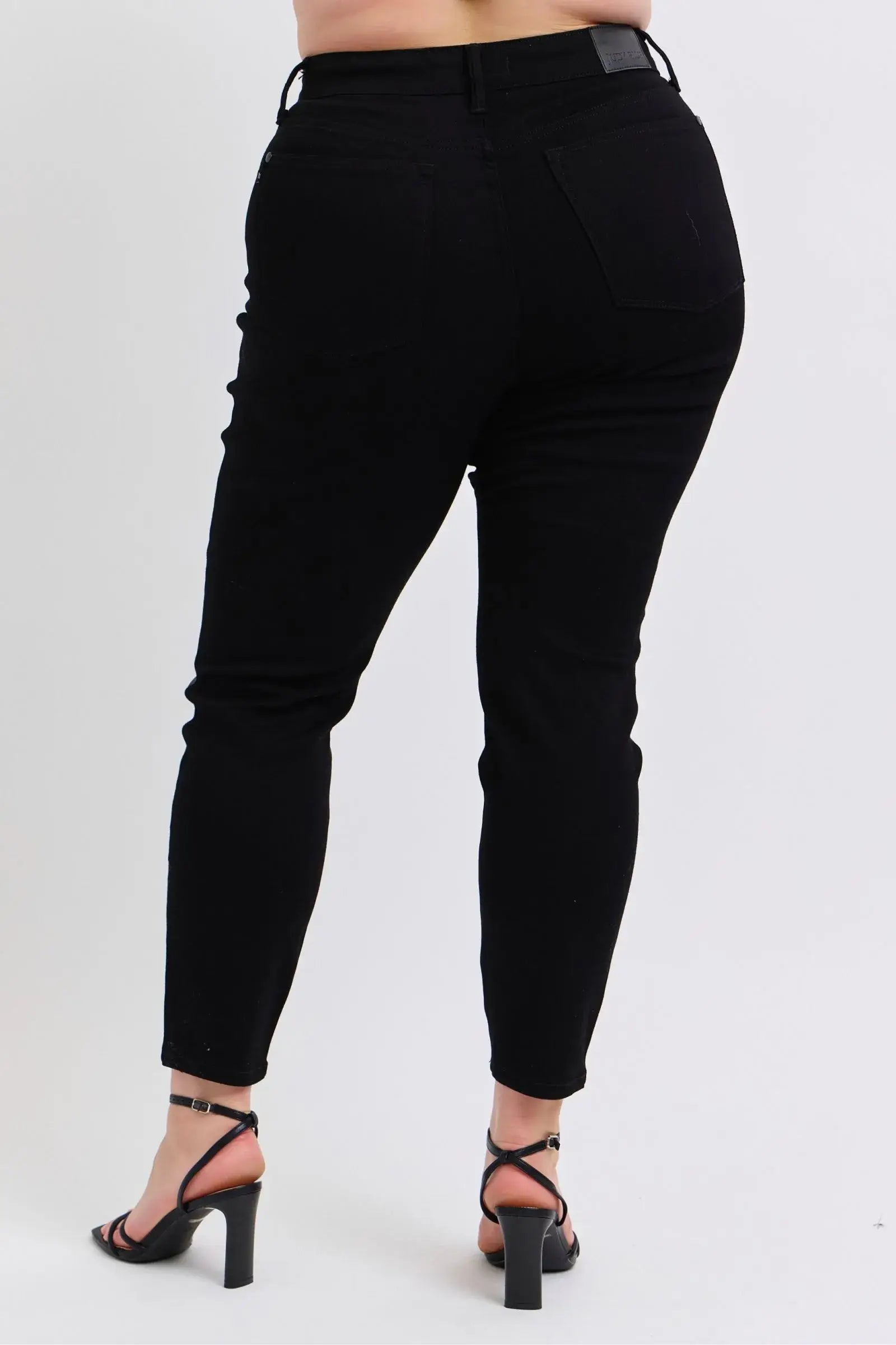 Judy Blue Plus Size HW Faux Leather Skinny Pants - Trendsi - Flyclothing LLC