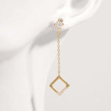 925 Sterling Silver Inlaid Zircon Earrings - Trendsi - Flyclothing LLC