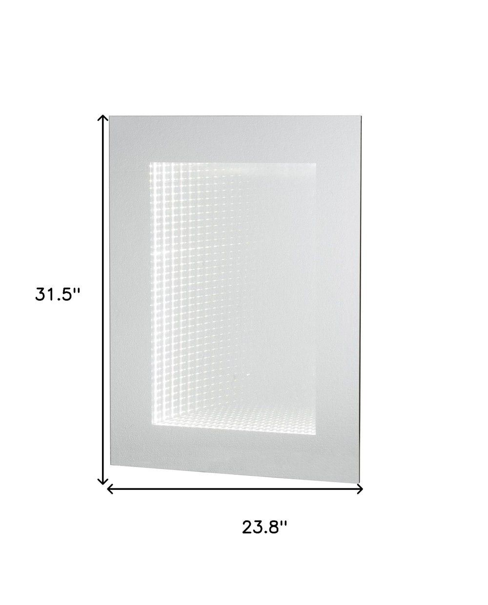 32" Silver Lighted Frame Accent Mirror - Homeroots - Flyclothing LLC