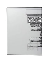 Set of Six Decorative Antiqued Glass Black Metal Framed Mirror Set - Homeroots - Flyclothing LLC