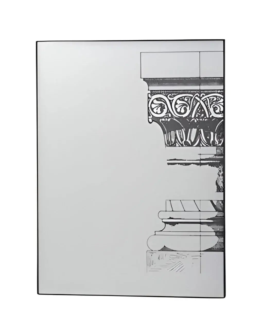 Set of Six Decorative Antiqued Glass Black Metal Framed Mirror Set - Homeroots - Flyclothing LLC