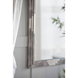 28" Gray Framed Accent Mirror - Homeroots - Flyclothing LLC