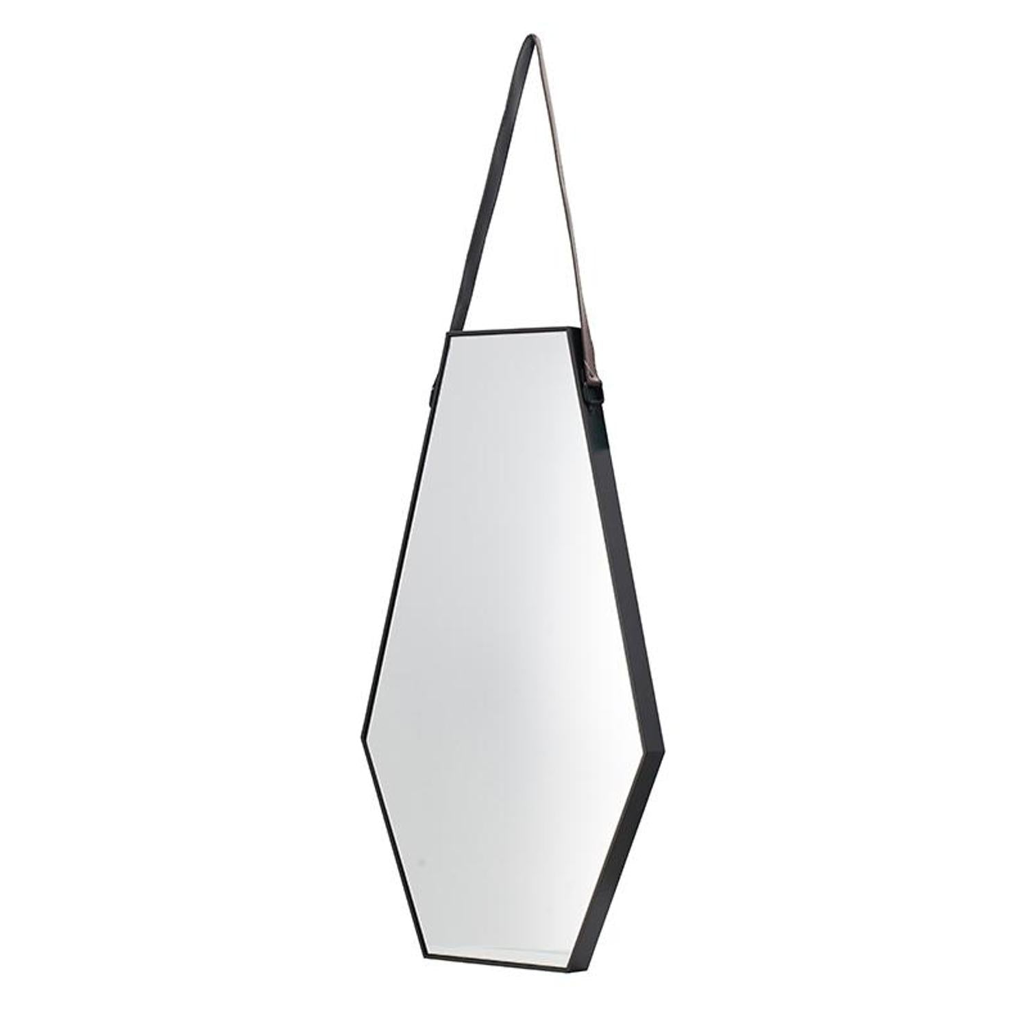 32" Black Hexagon Framed Accent Mirror - Homeroots - Flyclothing LLC