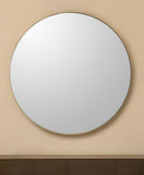 30" Gold Round Framed Accent Mirror