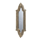 23" Gold Crowned Top Resin Narrow Framed Accent Mirror