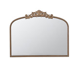 31" Gold Arch Iron Framed Accent Mirror - Homeroots - Flyclothing LLC