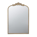 36" Gold Arch Iron Framed Accent Mirror - Homeroots
