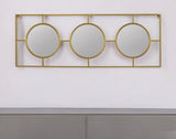 16" Gold Iron Framed Accent Mirror - Homeroots - Flyclothing LLC