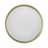 10" Gold Round Iron Textured Framed Accent Mirror - Homeroots - Flyclothing LLC