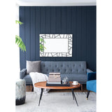 28" Black Metal And Glass Mosaic Framed Accent Mirror - Homeroots - Flyclothing LLC