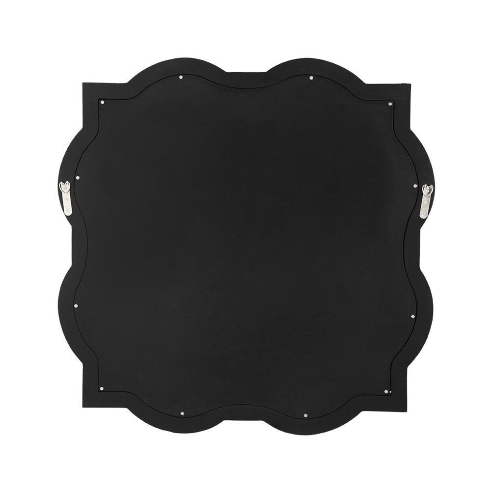 32" Clear Scalloped Glass Framed Accent Mirror - Homeroots - Flyclothing LLC