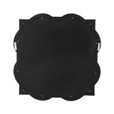 32" Clear Scalloped Glass Framed Accent Mirror