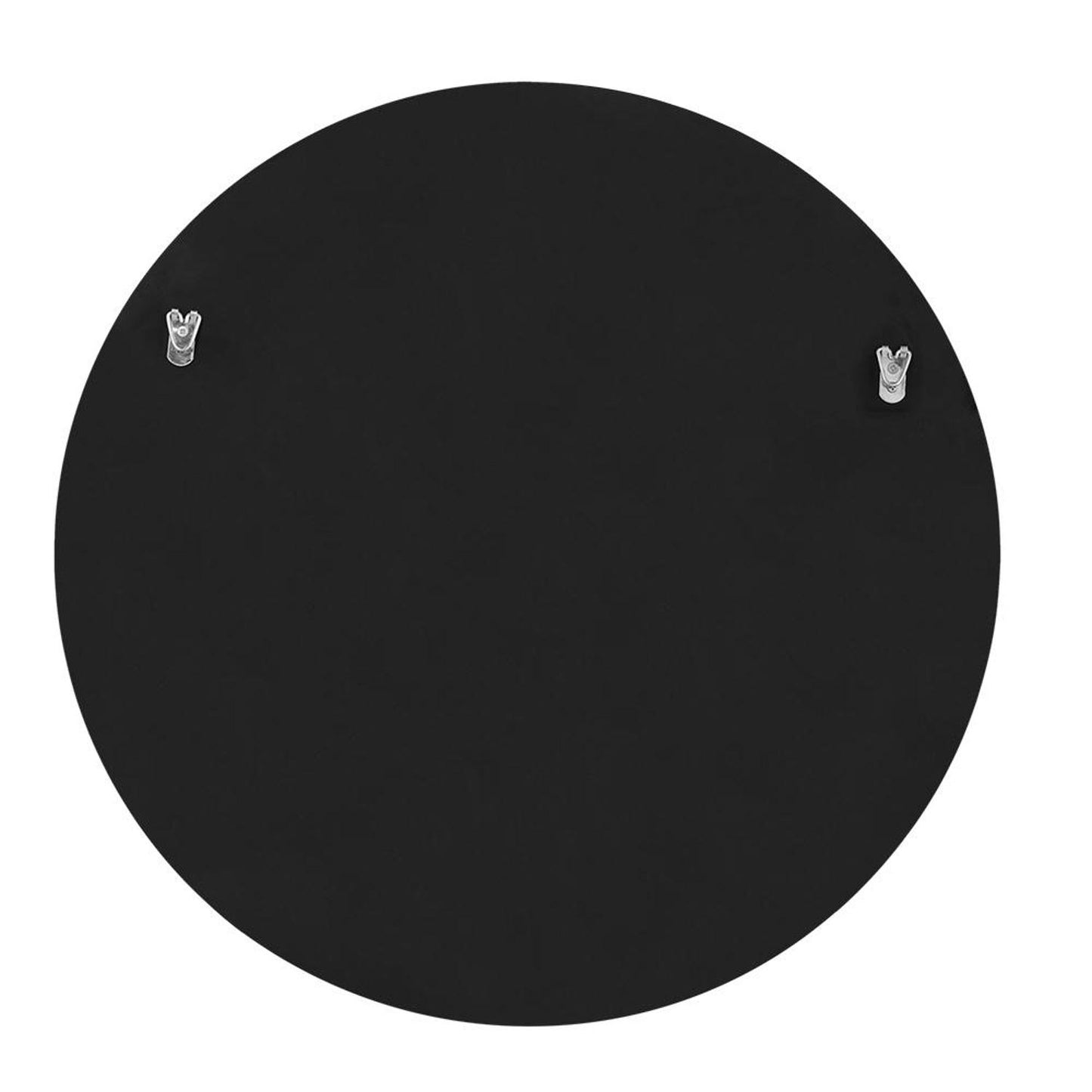 24" Clear Round Beveled Glass Framed Accent Mirror - Homeroots - Flyclothing LLC