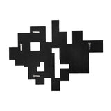 30" Clear Abstract Glass Contemporary Panels Unframed Accent Mirror - Homeroots - Flyclothing LLC