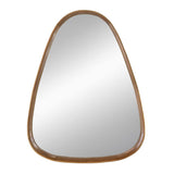 37" Brown Abstract Wood Framed Accent Mirror - Homeroots - Flyclothing LLC