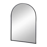 36" Black Metal Arch Accent Mirror - Homeroots - Flyclothing LLC