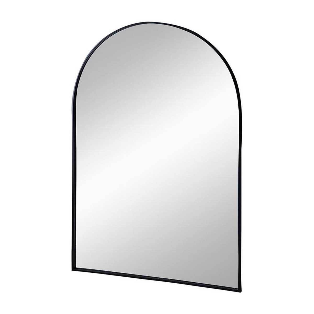 36" Black Metal Arch Accent Mirror - Homeroots - Flyclothing LLC