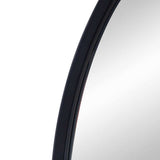 36" Black Metal Arch Accent Mirror - Homeroots - Flyclothing LLC