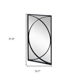Set of Three Black Iron Framed Accent Mirror - Homeroots - Flyclothing LLC