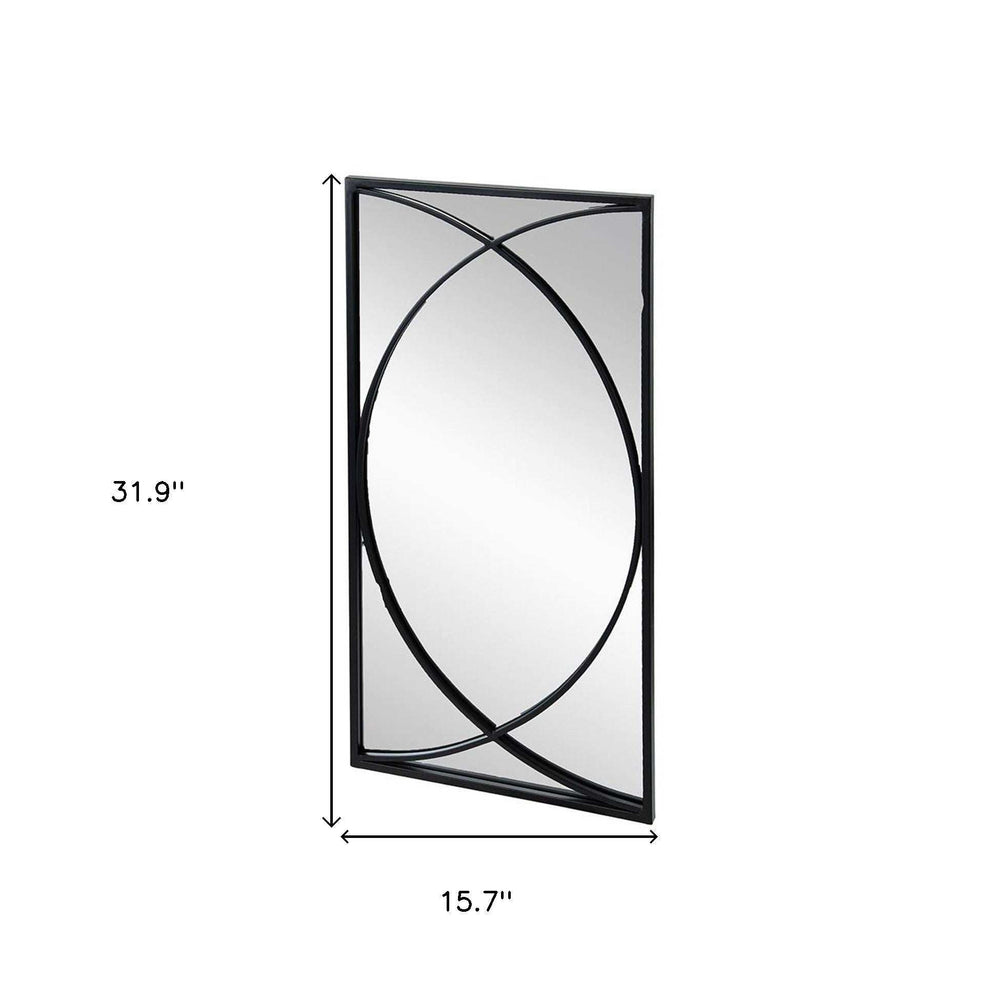 Set of Three Black Iron Framed Accent Mirror - Homeroots - Flyclothing LLC