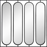 36" Black Square Iron Framed Accent Mirror - Homeroots - Flyclothing LLC