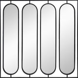 36" Black Square Iron Framed Accent Mirror - Homeroots - Flyclothing LLC