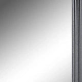 26" Black Beveled Lines Framed Accent Mirror - Homeroots - Flyclothing LLC